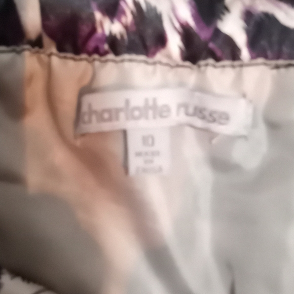 Purple and black cheetah print bustier party dress - Picture 3 of 4